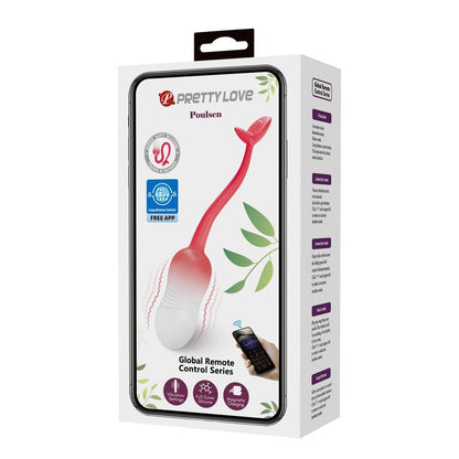 PRETTY LOVE - HUEVO VIBRADOR PULSEN CONTROL APP 12 FUNCIONES RECARGABLE USB ROSA