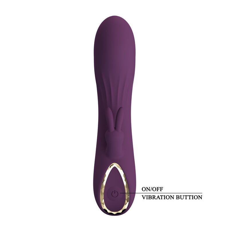 PRETTY LOVE - LANDYN VIBRADOR RABBIT RECARGABLE 10 FUNCIONES MORADO
