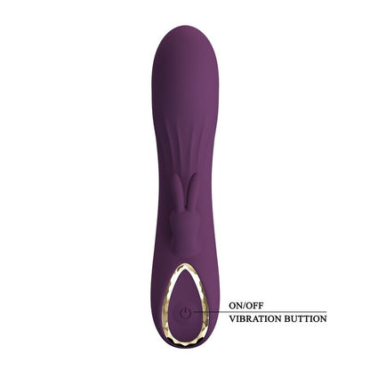 PRETTY LOVE - LANDYN VIBRADOR RABBIT RECARGABLE 10 FUNCIONES MORADO
