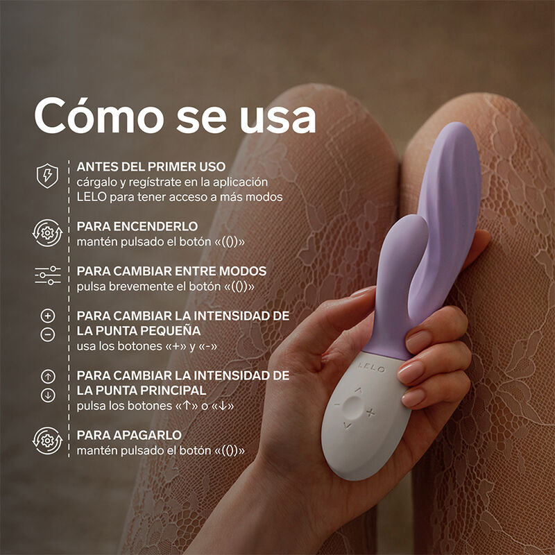 LELO - INA TWIST VIBRADOR RABBIT PUNTO G Y CLÍTORIS LAVANDA