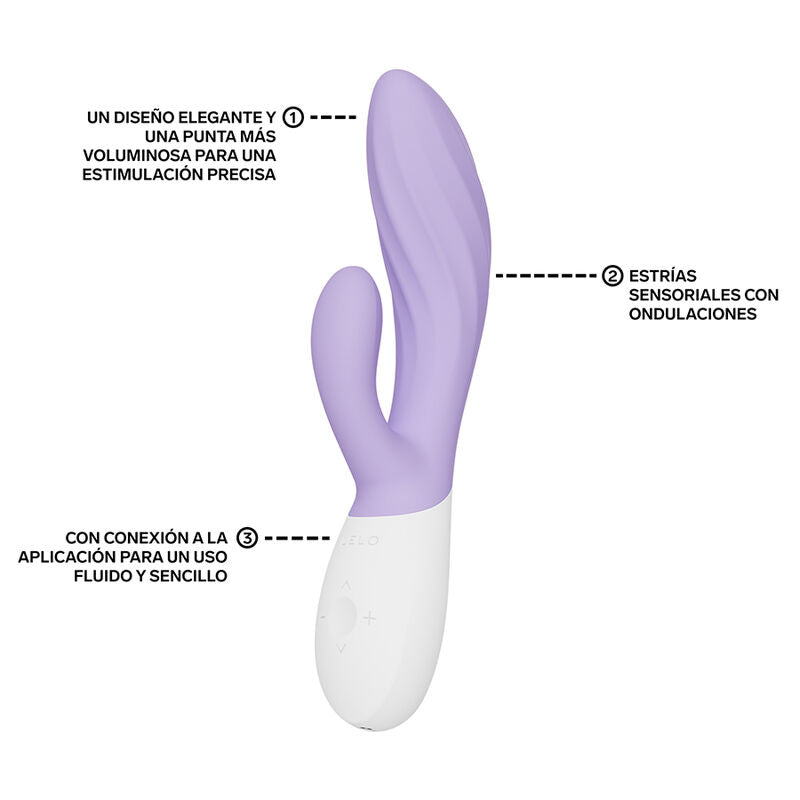 LELO - INA TWIST VIBRADOR RABBIT PUNTO G Y CLÍTORIS LAVANDA
