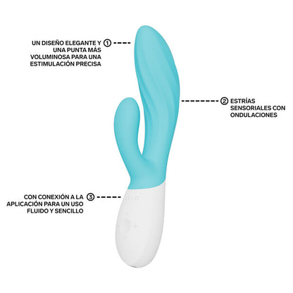 LELO - INA TWIST VIBRADOR RABBIT PUNTO G Y CLÍTORIS LAVANDA