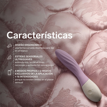 LELO - MONA TWIST VIBRADOR PARA PUNTO G RECARGABLE APP CONTROL LAVANDA LILA