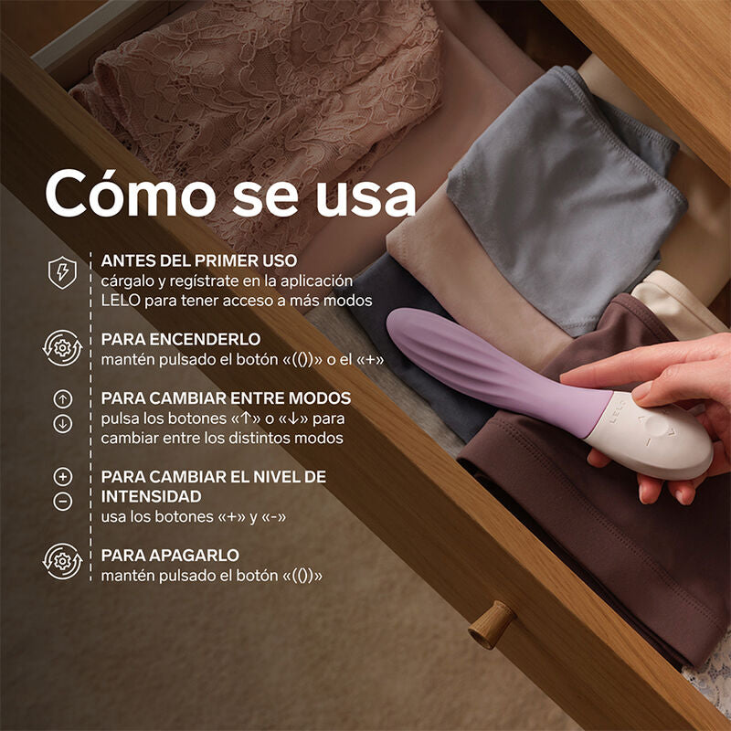 LELO - MONA TWIST VIBRADOR PARA PUNTO G RECARGABLE APP CONTROL LAVANDA LILA