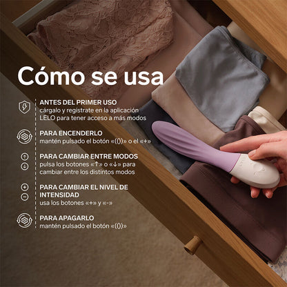 LELO - MONA TWIST VIBRADOR PARA PUNTO G RECARGABLE APP CONTROL LAVANDA LILA