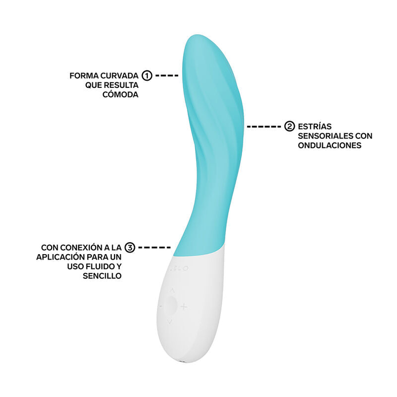 LELO - MONA TWIST VIBRADOR PARA PUNTO G RECARGABLE APP CONTROL LAVANDA LILA