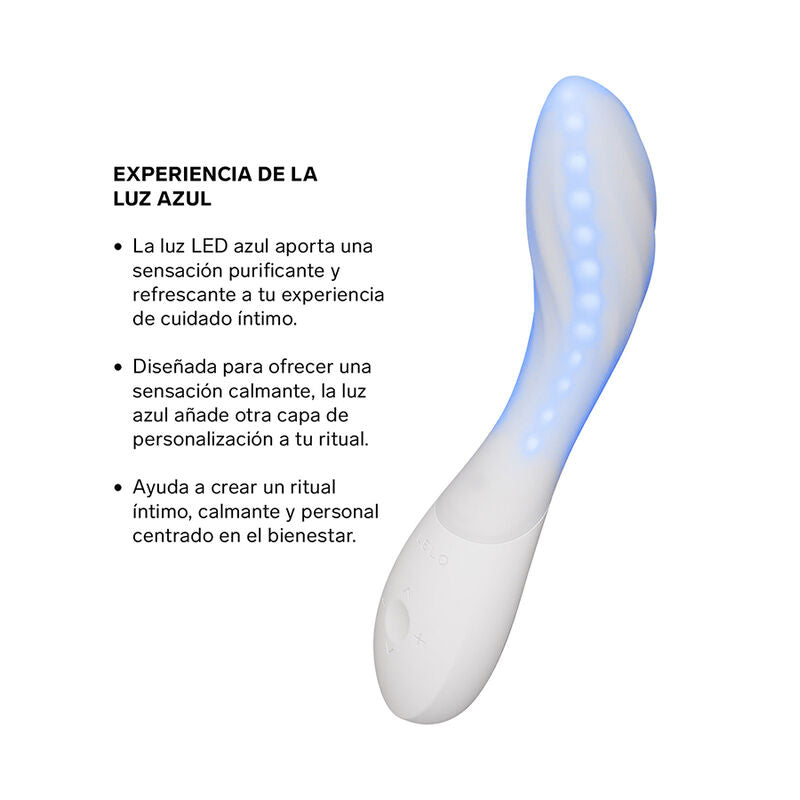 LELO - MONA SPECTRA MASAJEADOR ÍNTIMO CON LUZ ROJA RECARGABLE APP CONTROL