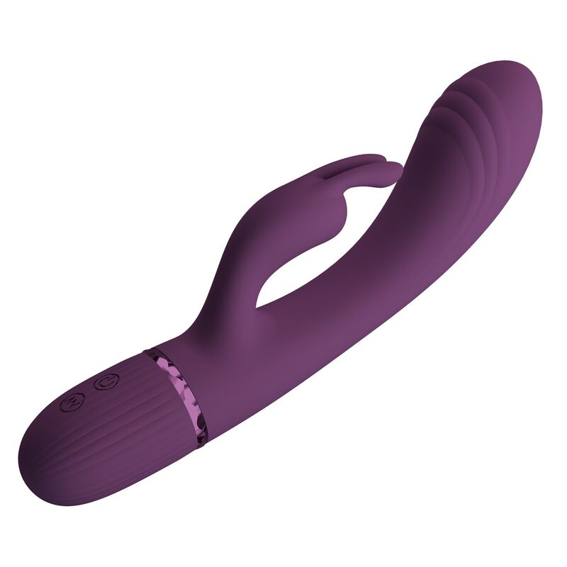 PRETTY LOVE - ROCCO VIBRADOR RABBIT RECARGABLE 10 FUNCIONES MORADO