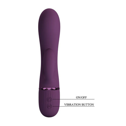 PRETTY LOVE - MARGIE VIBRADOR RABBIT RECARGABLE 10 FUNCIONES MORADO