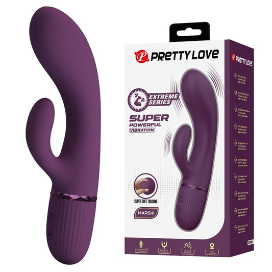 PRETTY LOVE - MARGIE VIBRADOR RABBIT RECARGABLE 10 FUNCIONES MORADO