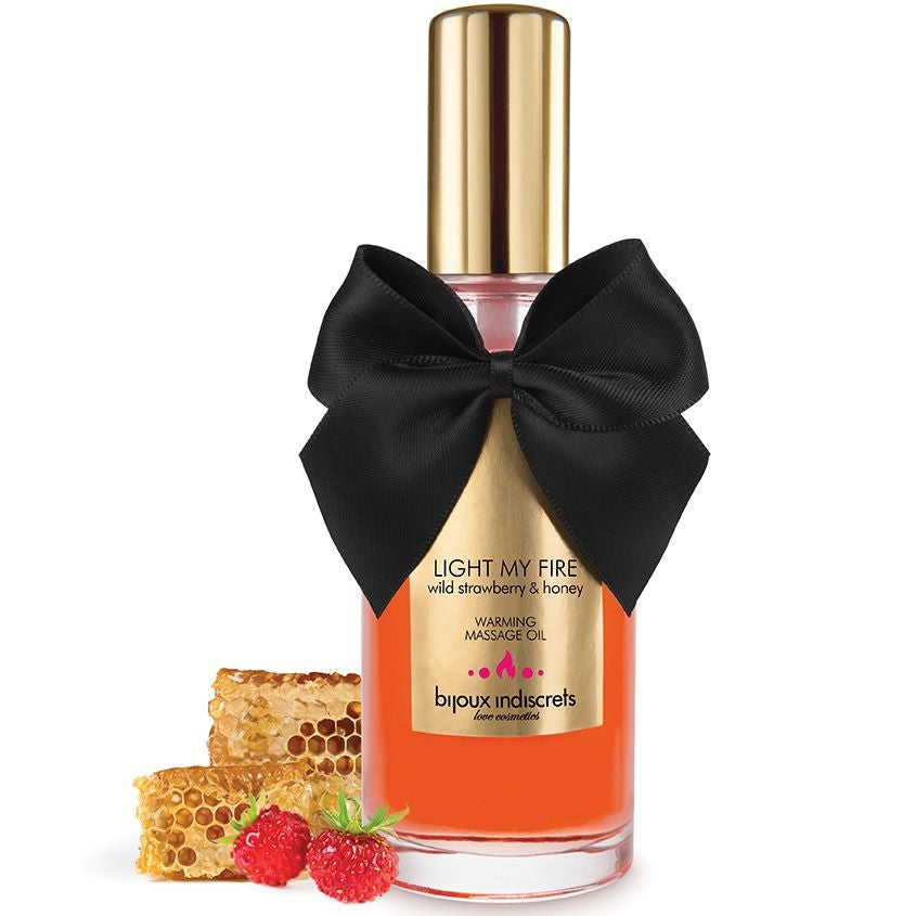 BIJOUX - MASSAGE OIL WITH WARMING EFFECT AND STRAWBERRY SCENT