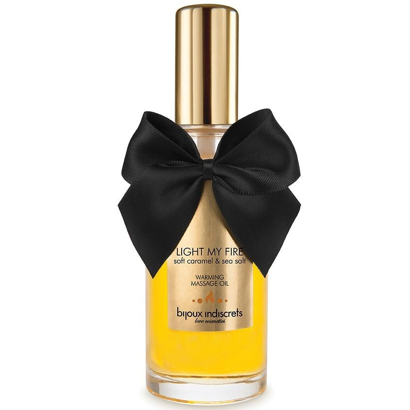 BIJOUX INDISCRETS - ACEITE MASAJE EFECTO CALOR AROMA CARAMELO