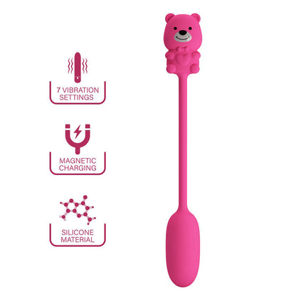 PRETTY LOVE - OLSON HUEVO VIBRADOR CON MANDO POR CABLE RECARGABLE ROSA