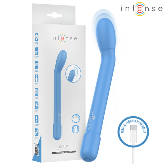 INTENSE - KARLIE ESTIMULADOR PUNTO-G RECARGABLE AZUL