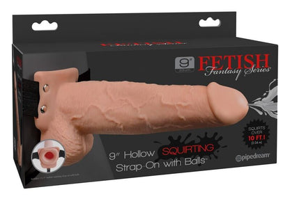 FETISH FANTASY SERIES - ARNÉS CON PENE REALÍSTICO EYACULADOR 22,9CM