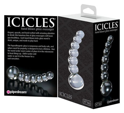 ICICLES - N. 66 MASAJEADOR TRANSPARENTE