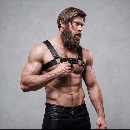 FETISH SUBMISSIVE ATTITUDE - ARNÉS ECOPIEL PECHO HOMBRE