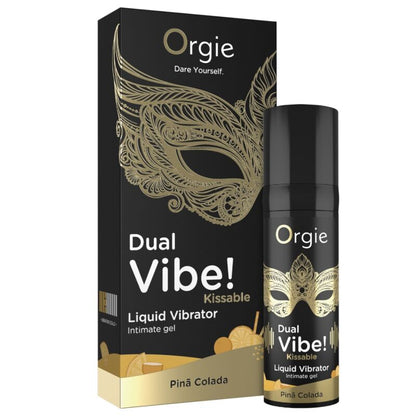 ORGIE - DUAL VIBE! PIÑA COLADA GEL ÍNTIMO BESABLE EFECTO VIBRANTE 15 ML