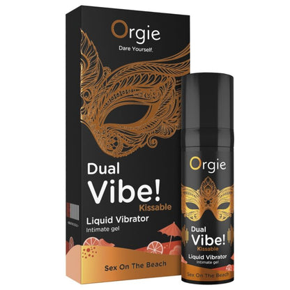 ORGIE - DUAL VIBE! SEX ON THE BEACH GEL ÍNTIMO BESABLE EFECTO VIBRANTE 15 ML