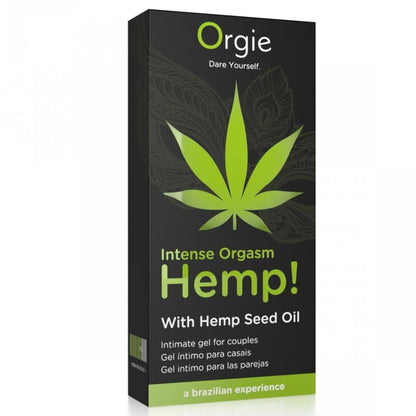 ORGIE - HEMP! INTENSE ORGASM GEL ÍNTIMO MULTISENSACIÓN CON ACEITE DE CÁÑAMO 15 ML