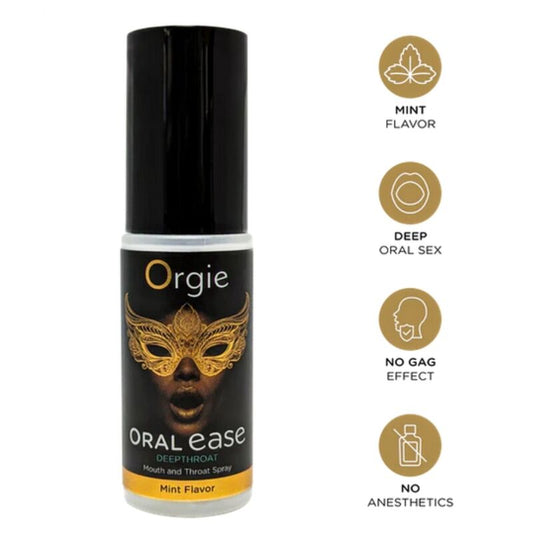 ORGIE - ORAL EASE SPRAY BUCAL Y GARGANTA SABOR MENTA 50 ML