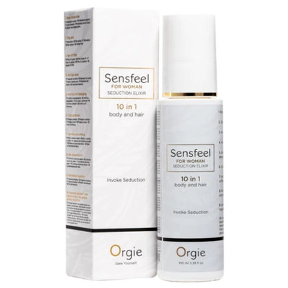 ORGIE - SENSFEEL ELIXIR DE SEDUCCIÓN PARA MUJER 10 EN 1 CUERPO Y CABELLO 100 ML