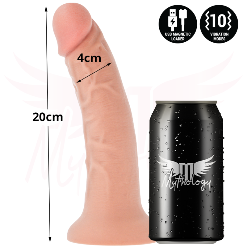 MYTHOLOGY - ASHER ORIGINAL DILDO M - VIBRADOR + MANDO WATCHME WIRELESS TECHNOLOGY