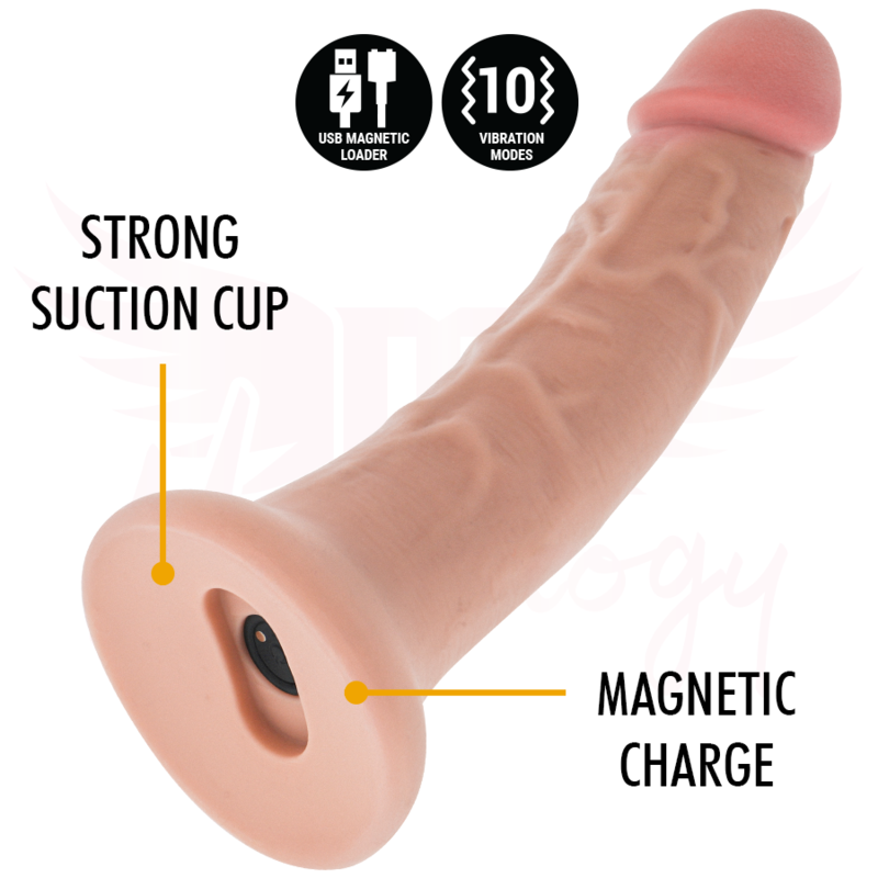 MYTHOLOGY - ASHER ORIGINAL DILDO M - VIBRADOR + MANDO WATCHME WIRELESS TECHNOLOGY