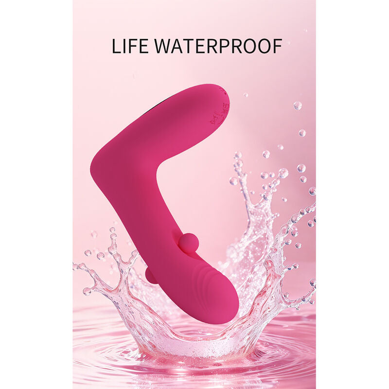 PRETTY LOVE - DUDEN VIBRADOR DE SILICONA RECARGABLE 12 MODOS DE VIBRACIÓN Y 3 MODOS DE BALANCEO ROSA