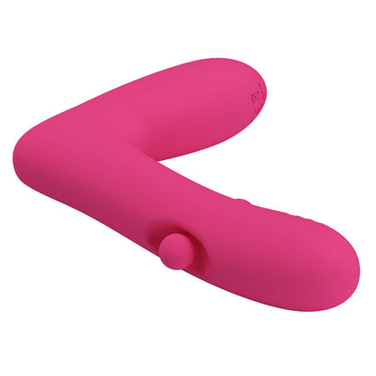 PRETTY LOVE - DUDEN VIBRADOR DE SILICONA RECARGABLE 12 MODOS DE VIBRACIÓN Y 3 MODOS DE BALANCEO ROSA