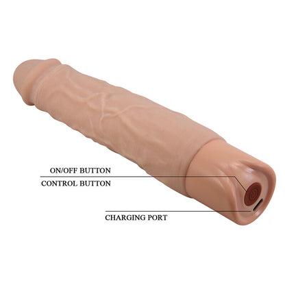 PRETTY LOVE - DILDO VIBRADOR REALISTA KESSLER, 10 MODOS DE VIBRAÇÃO E 10 DE IMPULSO, 22 CM, NATURAL