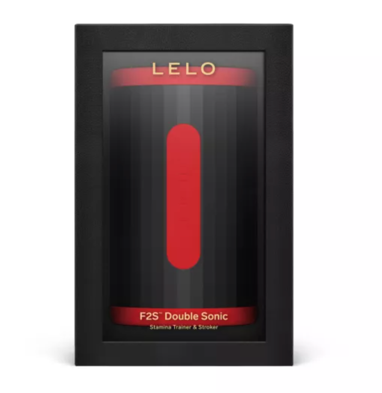LELO - F2S DOUBLE SONIC MASTURBADOR MASCULINO CON DOBLE ESTIMULACIÓN SÓNICA ROJO