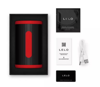 LELO - F2S DOUBLE SONIC MASTURBADOR MASCULINO CON DOBLE ESTIMULACIÓN SÓNICA ROJO
