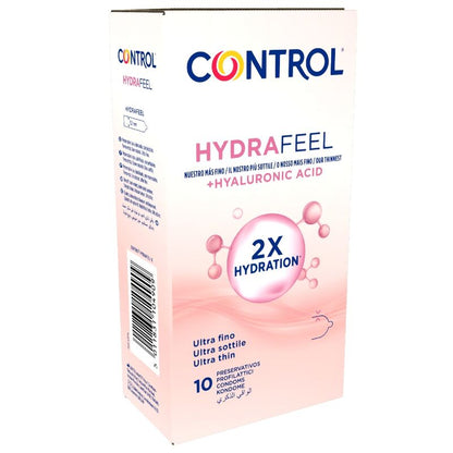 CONTROL - HYDRAFEEL PRESERVATIVOS ULTRAFINOS CON ÁCIDO HIALURÓNICO 10 UDS