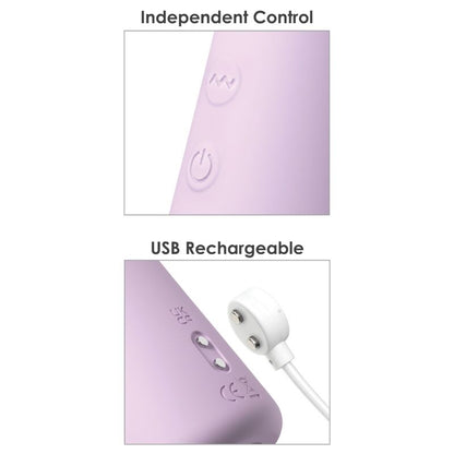FANTASY FOR HER - FANTASY TWIST VIBRADOR TWISTMOTION CON ROTACIÓN Y EMPUJE MORADO