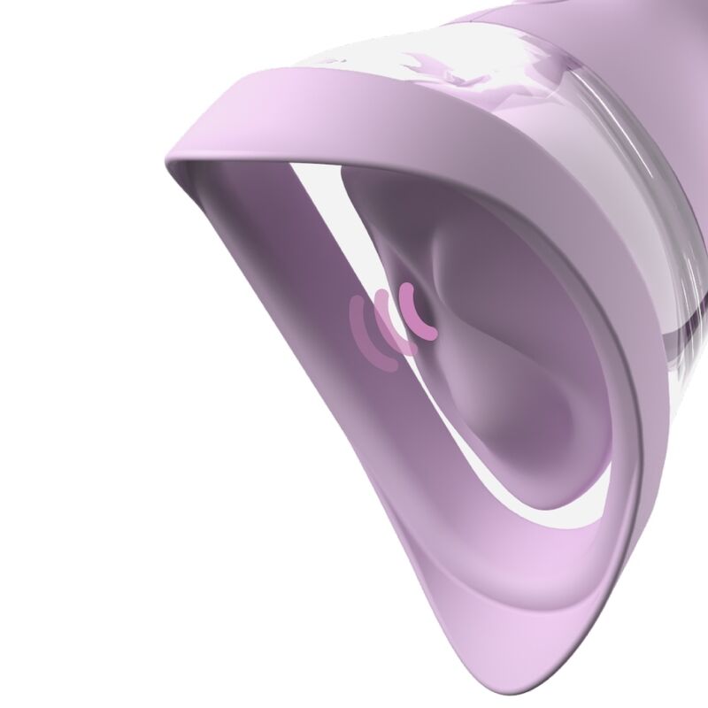 FANTASY FOR HER - VELOURA TOUCH PLEASURE PUMP BOMBA ÍNTIMA CON SUCCIÓN Y VIBRACIÓN MORADA