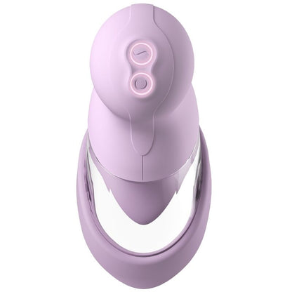 FANTASY FOR HER - VELOURA TOUCH PLEASURE PUMP BOMBA ÍNTIMA CON SUCCIÓN Y VIBRACIÓN MORADA