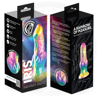 EPIC - IRIS DILDO CON TESTÍCULOS ARCOÍRIS DE PLACER