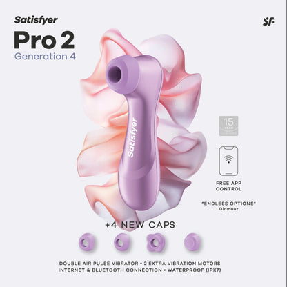 SATISFYER - PRO 2 GENERATION 4 ESTIMULADOR DE CLÍTORIS AMATISTA