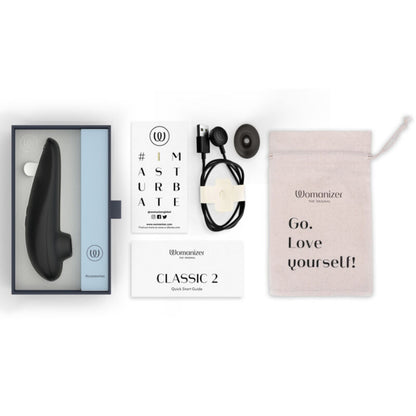 WOMANIZER - CLASSIC 2 ESTIMULADOR DE CLÍTORIS POR SUCCIÓN 10 NIVELES NEGRO