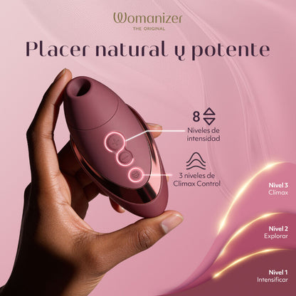 WOMANIZER - NEXT ESTIMULADOR DE CLÍTORIS POR SUCCIÓN 14 NIVELES BURDEOS