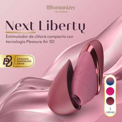 WOMANIZER - NEXT ESTIMULADOR DE CLÍTORIS POR SUCCIÓN 14 NIVELES BURDEOS