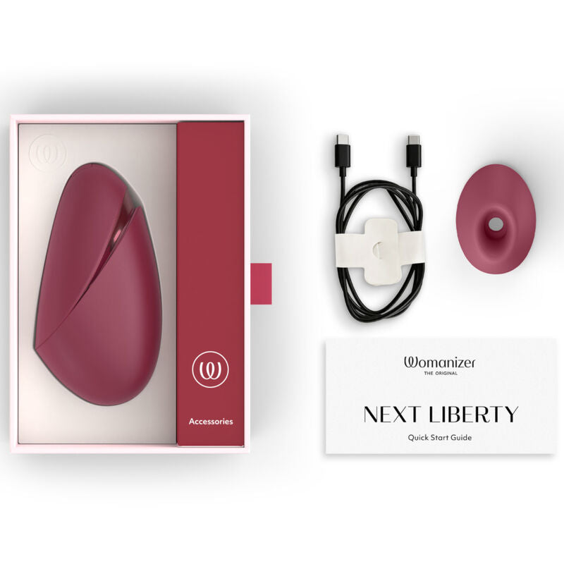WOMANIZER - NEXT ESTIMULADOR DE CLÍTORIS POR SUCCIÓN 14 NIVELES BURDEOS