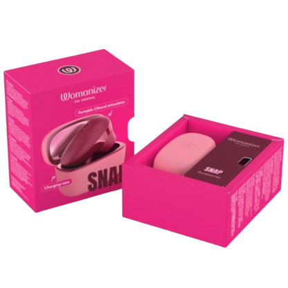 WOMANIZER - SNAP ESTIMULADOR DE CLÍTORIS POR SUCCIÓN 6 NIVELES BURDEOS