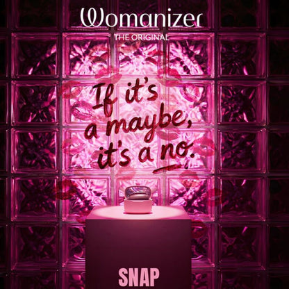 WOMANIZER - SNAP ESTIMULADOR DE CLÍTORIS POR SUCCIÓN 6 NIVELES BURDEOS
