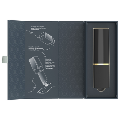 WOMANIZER - BEAUTY ESTIMULADOR DE CLÍTORIS POR SUCCIÓN 6 NIVELES NEGRO Y DORADO