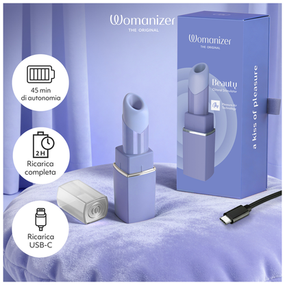 WOMANIZER - BEAUTY ESTIMULADOR DE CLÍTORIS POR SUCCIÓN 6 NIVELES LILA
