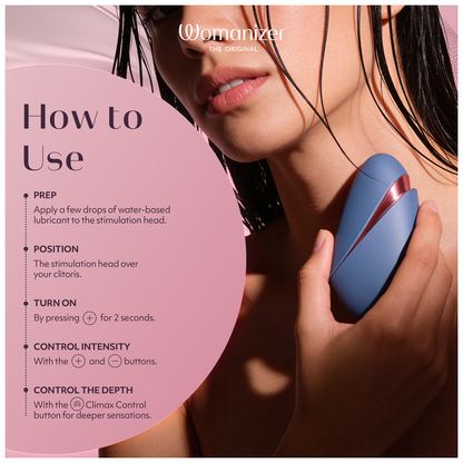 WOMANIZER - NEXT LIBERTY ESTIMULADOR DE CLÍTORIS 3D PLEASURE AIR AZUL/ROJO