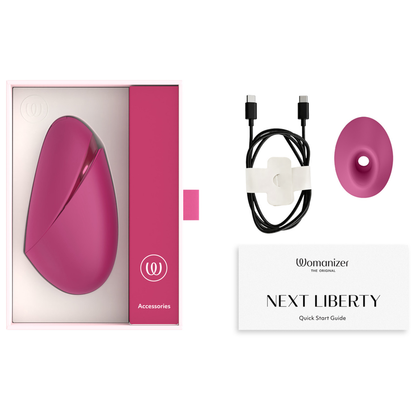 WOMANIZER - NEXT LIBERTY ESTIMULADOR DE CLÍTORIS 3D PLEASURE AIR ROSA INTENSO