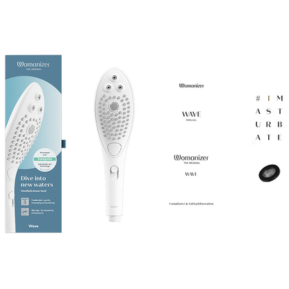 WOMANIZER - WAVE CABEZAL DE DUCHA ESTIMULADOR DE CLITORÍS BLANCO